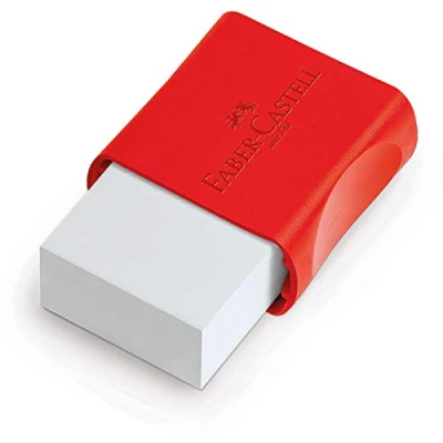 BORRACHA FABER CAPA PLASTICA VERMELHA - 7024N FABER