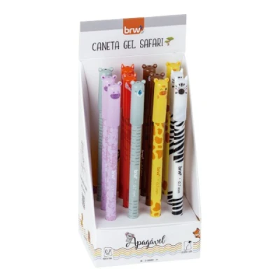 CANETA ESFEROGRÁFICA DIVERT GEL APAG 0.7MM - SAFARI - CA0210 - BRW