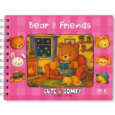 LIVRO DE COLORIR CUTE E COMFY BEAR FRIEND.CD RS UNIDADE 584619 - PAE EDITORA