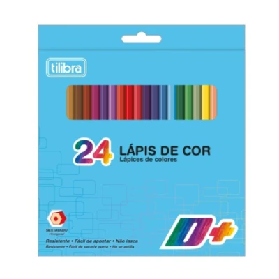 LAPIS DE COR C/24 SEXTAVADO D+ TILIBRA