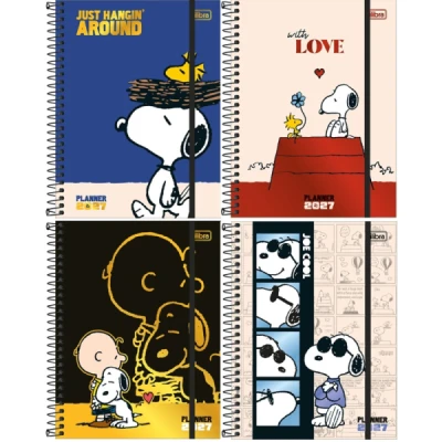 PLANNER ESPIRAL SNOOPY M7 (177X240MM) 2027 TILIBRA