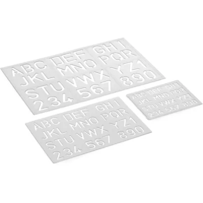KIT REGUA NORMOGRAFO CRISTAL C/3 PECAS MAXCRIL