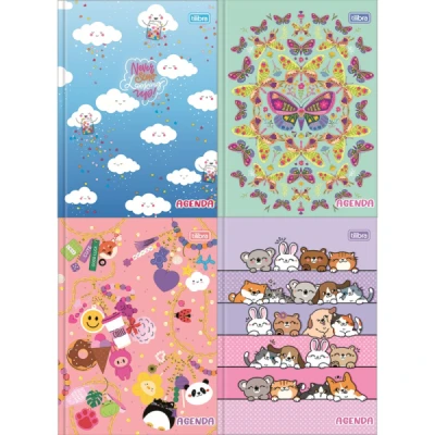 AGENDA COSTURADA PERMANENTE PEPPER FEM (123X166MM) M4 TILIBRA