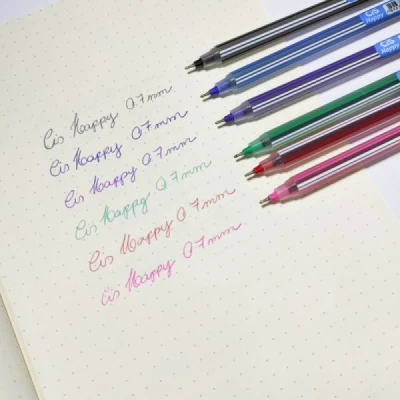 CANETA ESFEROGRAFICA 0.7MM CORES HAPPY CIS