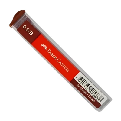 GRAFITE 0.5 B C/24 LAMINAS TMG05B FABER CASTELL