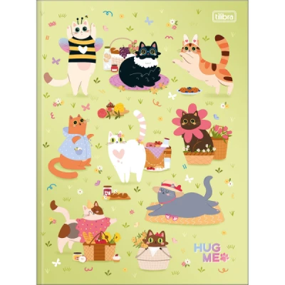 CADERNO BROCHURAO CAPA DURA HUG ME 80 Fls - Tilibra