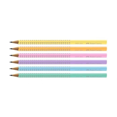 Lapis Preto Unidade Eco Grip 2=B Tom Pastel - Faber Castell