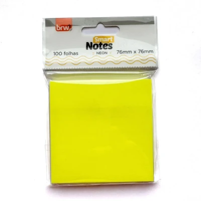 BLOCO ADESIVO SMART NOTES 76X76 100F NEON BRW
