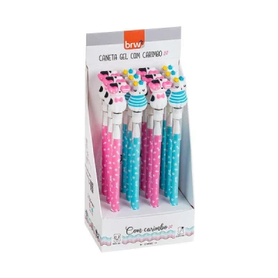 CANETA ESFEROGRAFICA GEL 0.7 APAGAVEL C/CARIMBO CA0216 BRW