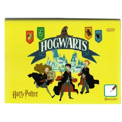 CADERNO BROCHURA UNIV CD DESENHO 80FLS 0 HARRY POTTER FSC