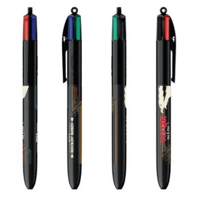 CANETA ESFEROGRAFICA 4 CORES STR. THINGS SQUAWK BLISTER 530006 - BIC