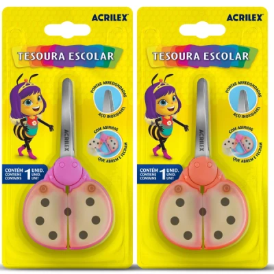 TESOURA ESCOLAR JOANINHA REF22545 ACRILEX