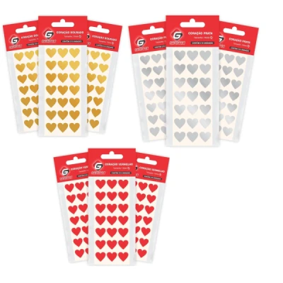 ESTIQUETA CORAÇÃO C/210 GRESPAN