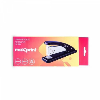 Grampeador Metálico MX-G26 Preto Maxprint - COD 713196