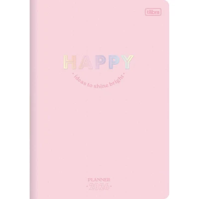 AGENDA GRAMPEADA PLANNER HAPPY M7 (17.8 x 25.4) 2026 - TILIBRA