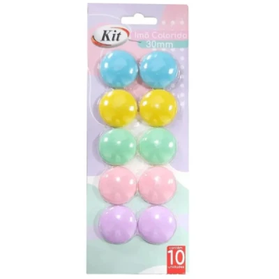 IMA COLORIDO REDONDO PASTEL 30MM BL.C/10 743288 - KIT