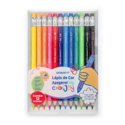 LAPIS DE COR C/12 APAGAVEL BIG COLOR JOY REF10344 LEOELEO