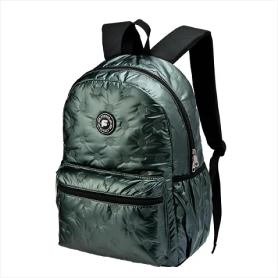 MOCHILA METALIZADA PRATA/VERDE CTFT-9604 FUSECO