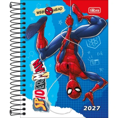 AGENDA ESPIRAL SPIDER MAN (117X164MM) M4 2027 TILIBRA