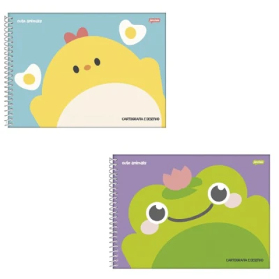 CADERNO DESENHO 80F ESP CD CUTE ANIMAIS JANDAIA
