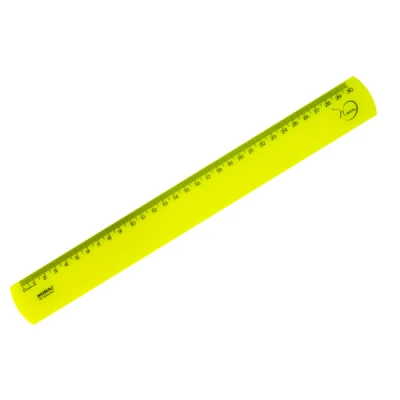 REGUA 30CM NEON AMARELO MAXCRIL