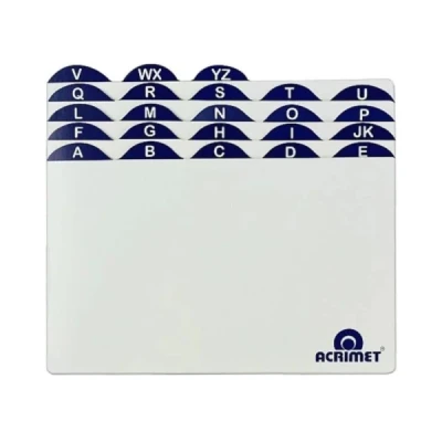INDICE A/Z 5X8 (12,7X20,4CM) PARA FICHAS ACRIMET