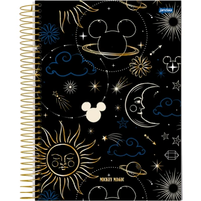 CADERNO 10MT 160F ESP CD UNIV CD MICKEY ARTS MAGIC JANDAIA