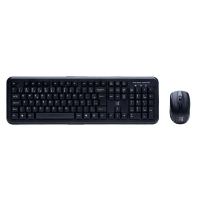 KIT TECLADO E MOUSE SEM FIO PRETO 2.4G REF60000146 - MAXPRINT