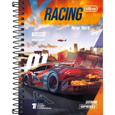 CADERNETA 1/8 ESP CD 80F X-RACING TILIBRA