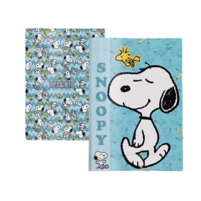 PASTA ELASTICA PLASTICA FINA OFICIO SNOOPY REF5557 DAC