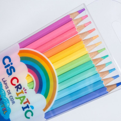 Lápis de Cor Tom Pastel Criatic 12 Cores - Cis