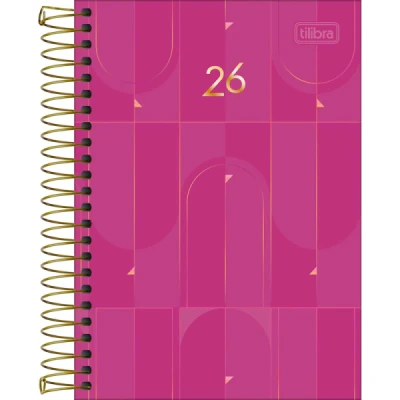 Agenda Spot Feminina Espiral 2026 (129x187mm) - Tilibra