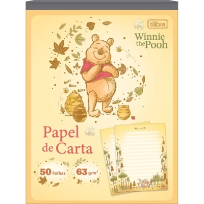BLOCO PAPEL DE CARTA POOH  50F TILIBRA