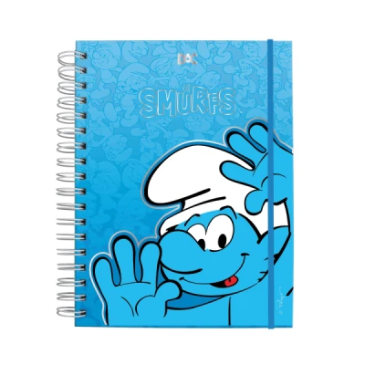 CADERNO SMART 10 DIV 80F UNIV SMURFS REF5312 DAC
