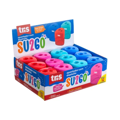 APONTADOR 2 FUROS C/DEPOSITO SU260 TRIS