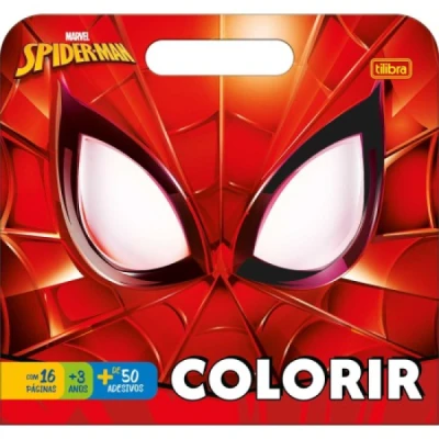 LIVRO MALETA COLORIR SPIDER MAN TILIBRA