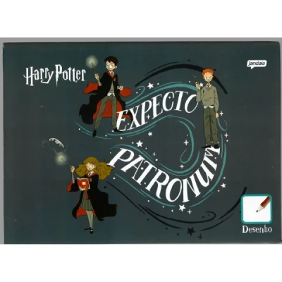 CADERNO BROCHURA UNIV CD DESENHO 80FLS 0 HARRY POTTER FSC