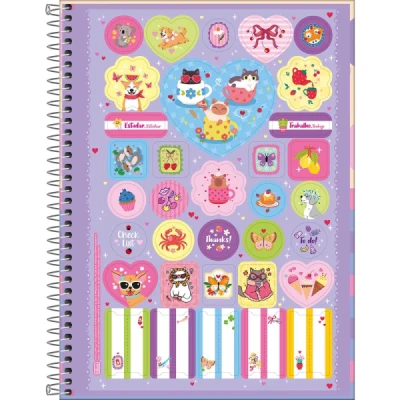 CADERNO 1/4 ESP CD 80F HUG ME TILIBRA