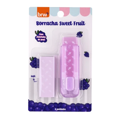 Borracha + Refil Sweet Fruit Com Cheirinho de Fruta BO2105 - BRW