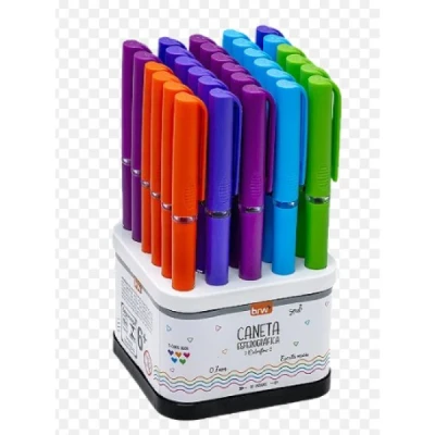 CANETA ESFEROGRAFICA 0,7MM COLORFLOW CA0025 BRW