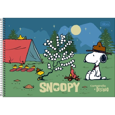 CADERNO DESENHO ESP CD 80F SNOOPY TILIBRA