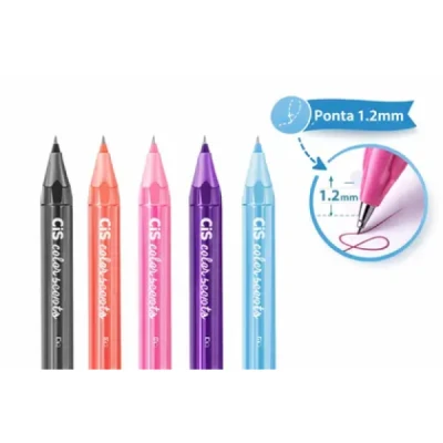 CANETA ESFEROGRAFICA COLOR SCENTS COM CHEIRINHO C/5- CIS