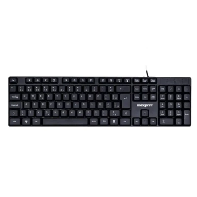 TECLADO OFFICEEASY COM FIO USB2.0 PRETO REF60000153 - MAXPRINT