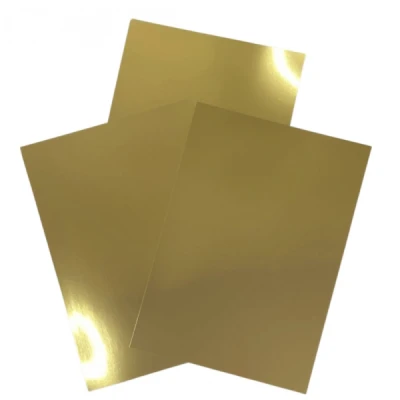 PAPEL LAMINADO OURO 210X297MM 250G FOLIN - UNID