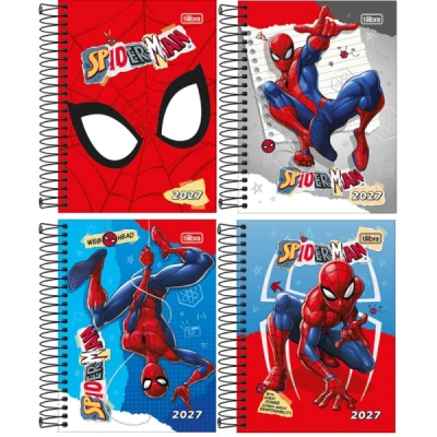 AGENDA ESPIRAL SPIDER MAN (117X164MM) M4 2027 TILIBRA