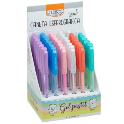 CANETA ESFEROGRAFICA GEL 1.0MM PASTEL CA0042 BRW