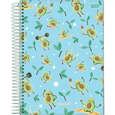 CADERNO 10MT 160F CD AVOCADO JANDAIA