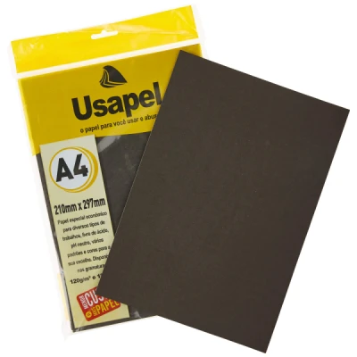 PAPEL A4 180G 50F PRETO USAPEL