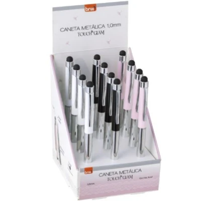 CANETA METÁLICA ESFEROGRÁFICA 1.0MM TOUCH GLAM CA0707 - BRW