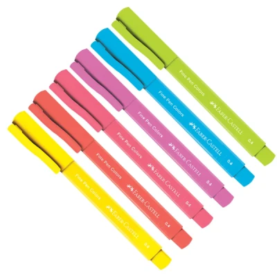 CANETA FINE PEN 0.4 KIT C/6 TROPICAL FPB/ES6ZF FABER-CASTELL